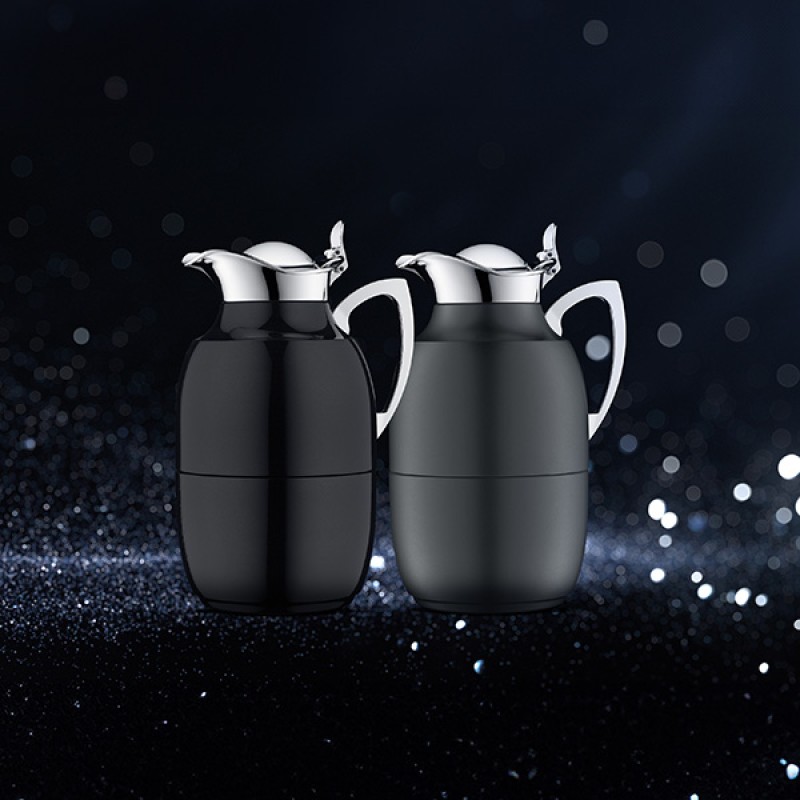 1.0L INSULATED CARAFE JUWEL - JET BLACK POLISHED
