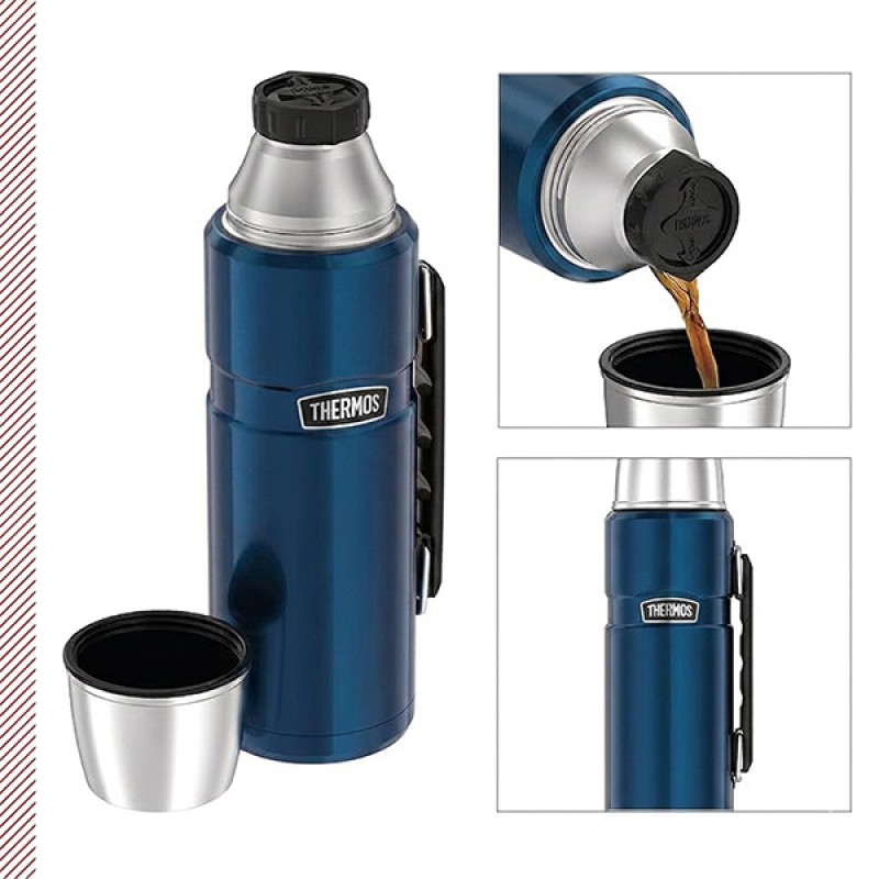 INS. BEV. BOTTLE SK MIDNIGHT BLUE POLISHED