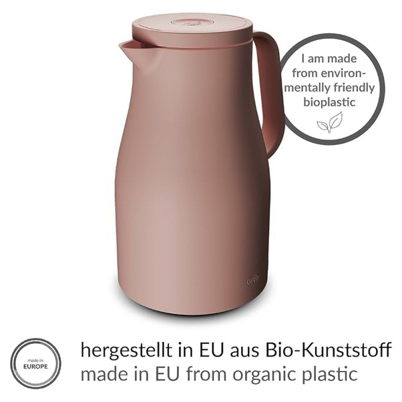 1.0L INSULATED CARAFE ECONSCIOUS - POWDER ROSE