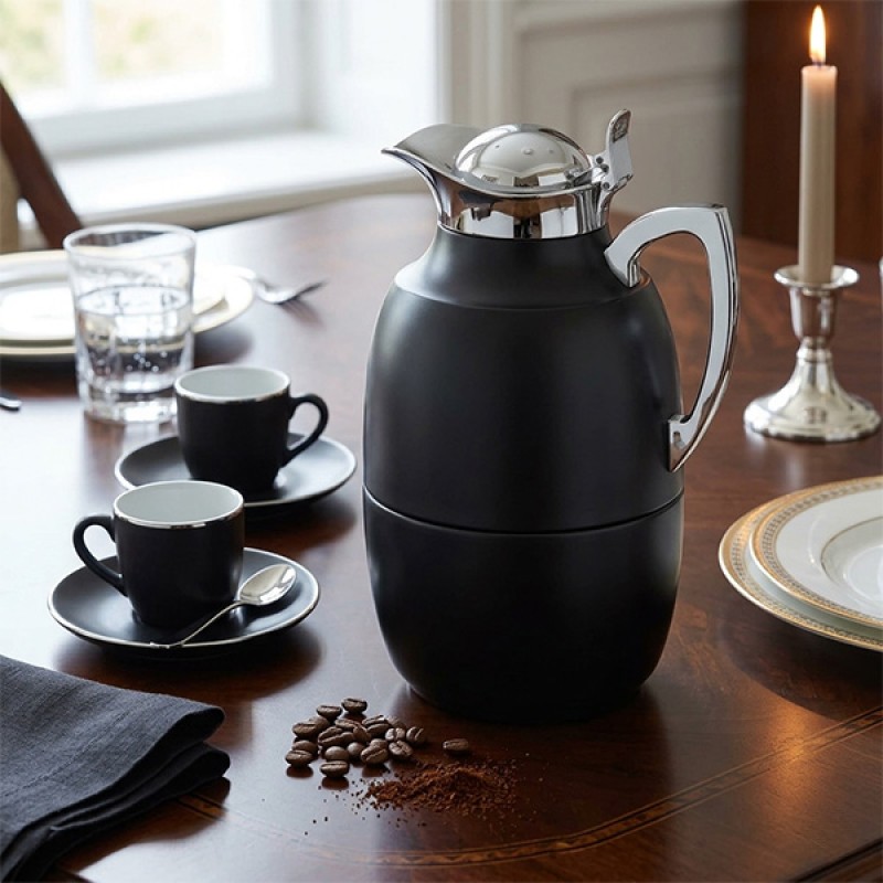 1.0L INSULATED CARAFE JUWEL - JET BLACK POLISHED