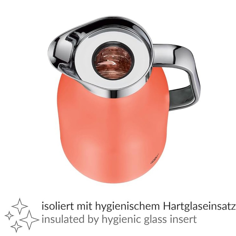 1.0L INSULATED CARAFE SKYLINE - DEEP APRICOT MAT