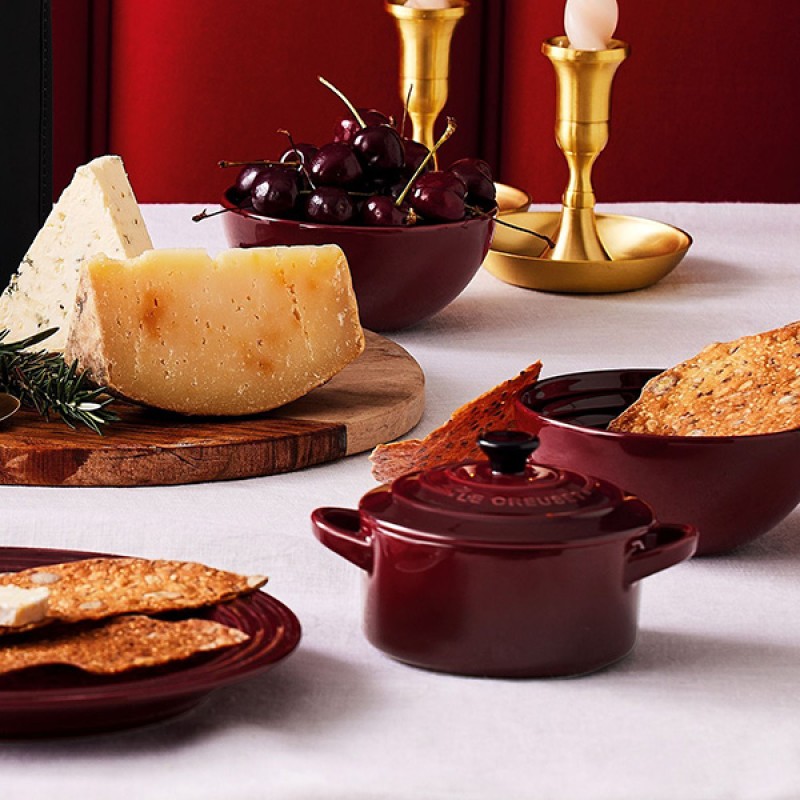10CM STONEWARE MINI COCOTTE - GARNET