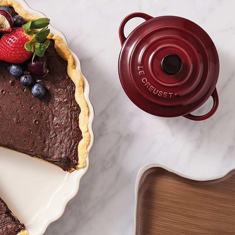 10CM STONEWARE MINI COCOTTE - GARNET