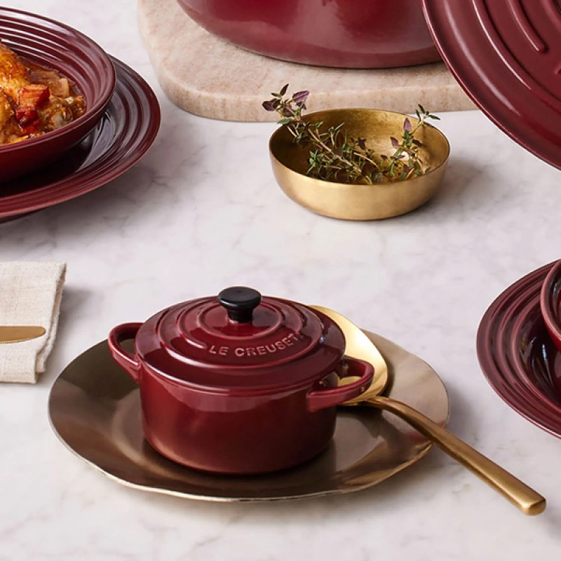 10CM STONEWARE MINI COCOTTE - GARNET