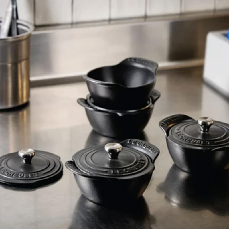 13CM CAST IRON GOURMAND MINI CASSEROLE WITH LID