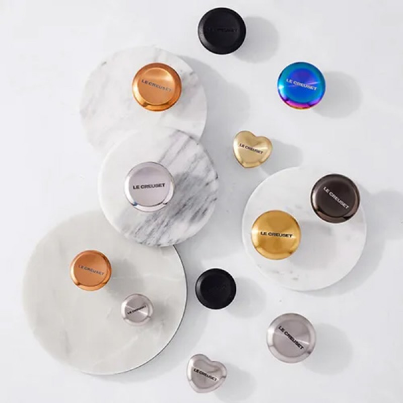 47MM HEART KNOB - LIGHT GOLD
