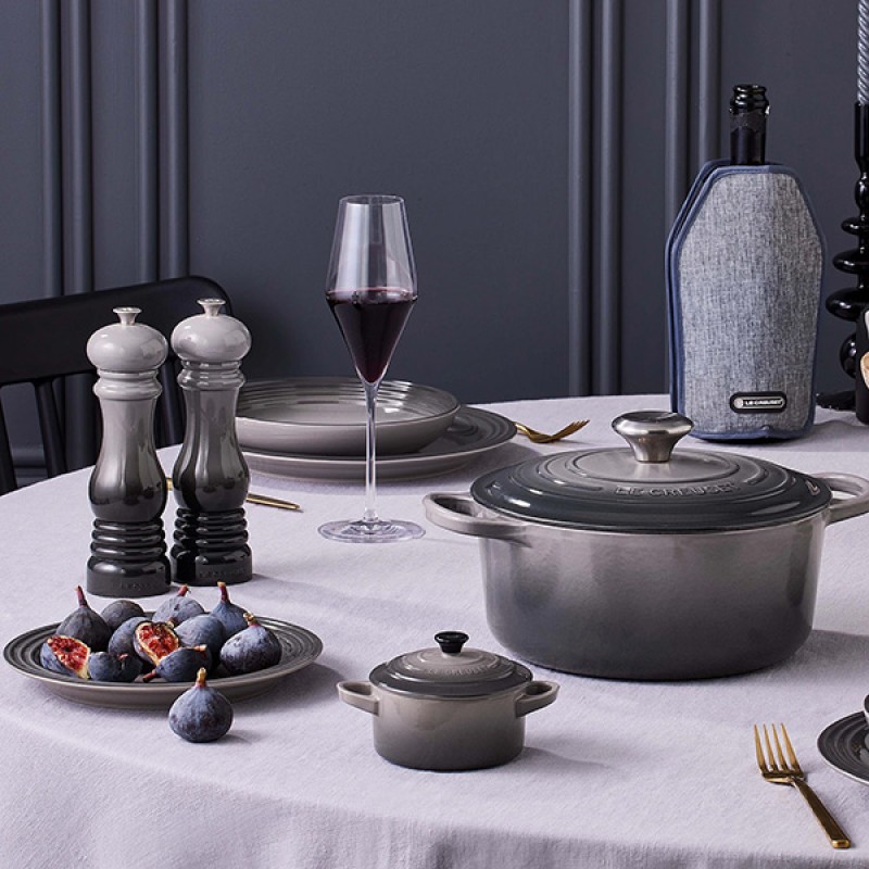 10CM STONEWARE MINI COCOTTE - FLINT