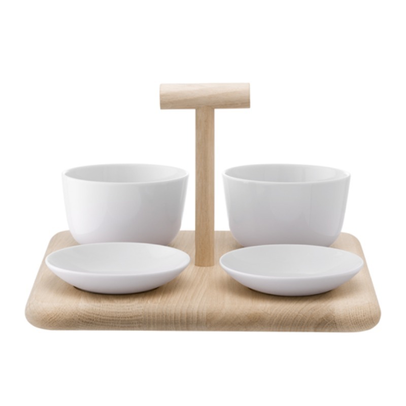 DINE QUAD SET & OAK BASE