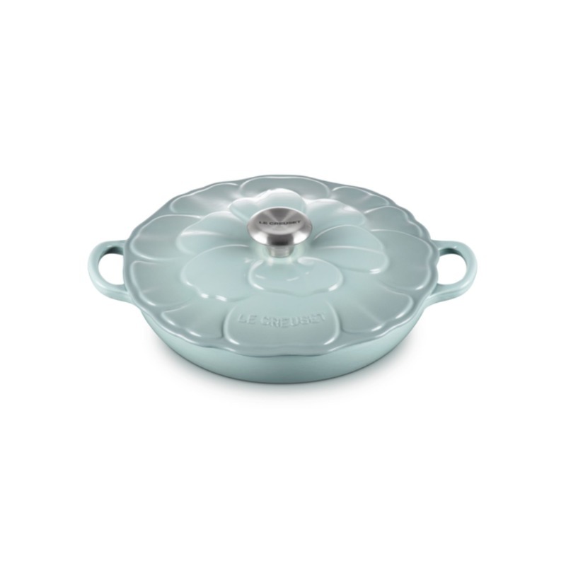 SHALLOW PETAL CASSEROLE - 26CM - SEA SALT