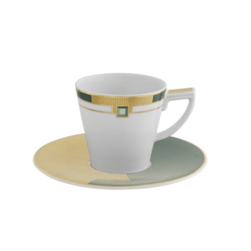COFFEE CUP W/SAUCER EMERALD