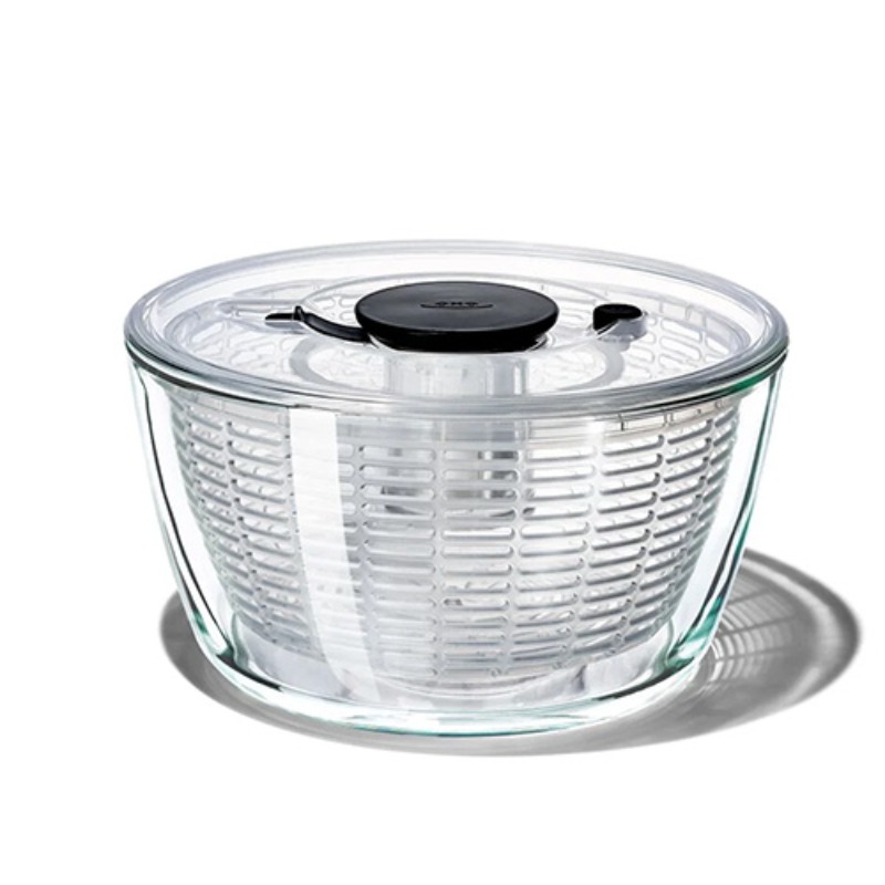 GLASS SALAD SPINNER