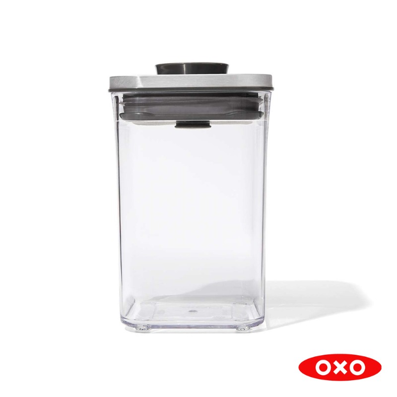 OXO STL POP SMALL SQUARE SHORT- 1.1 QT /1 L