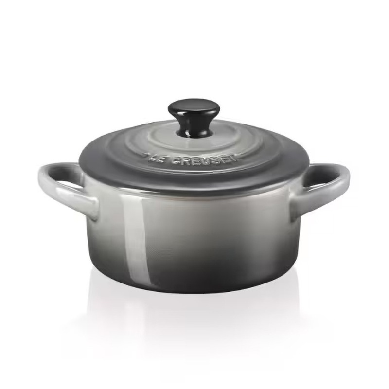 10CM STONEWARE MINI COCOTTE - FLINT