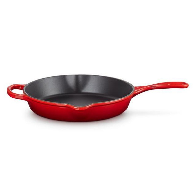 26CM SIGNATURE CAST IRON ROUND SKILLET - CERISE