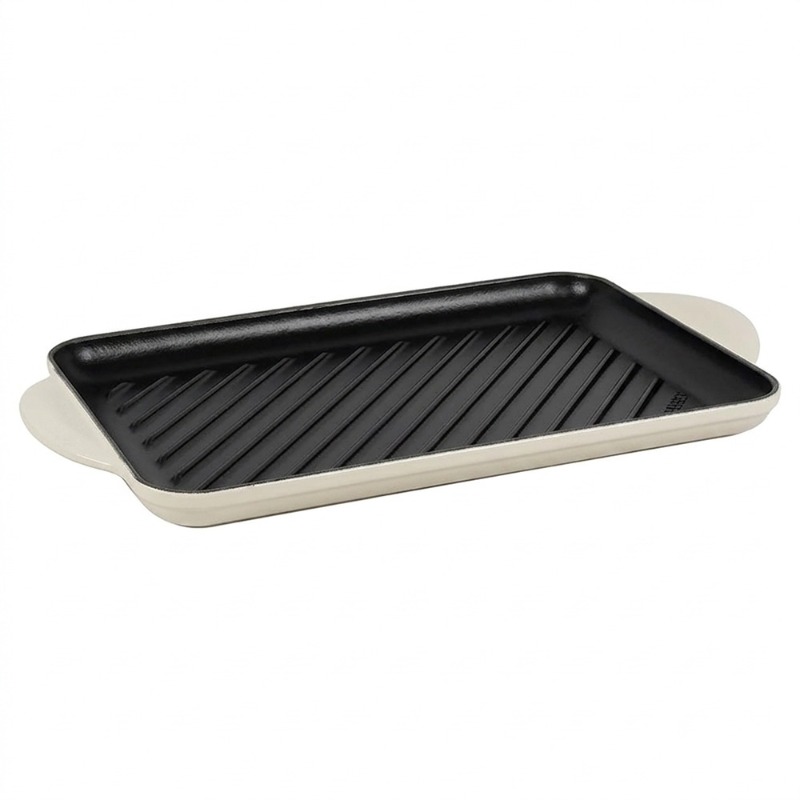 32CM CAST IRON RECTANGULAR GRILL - MERINGUE