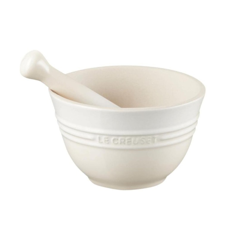 300ML STONEWARE MORTAR & PESTLE - MERINGUE