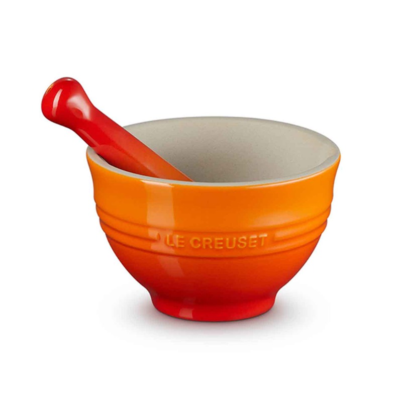 300ML STONEWARE MORTAR & PESTLE - VOLCANIC