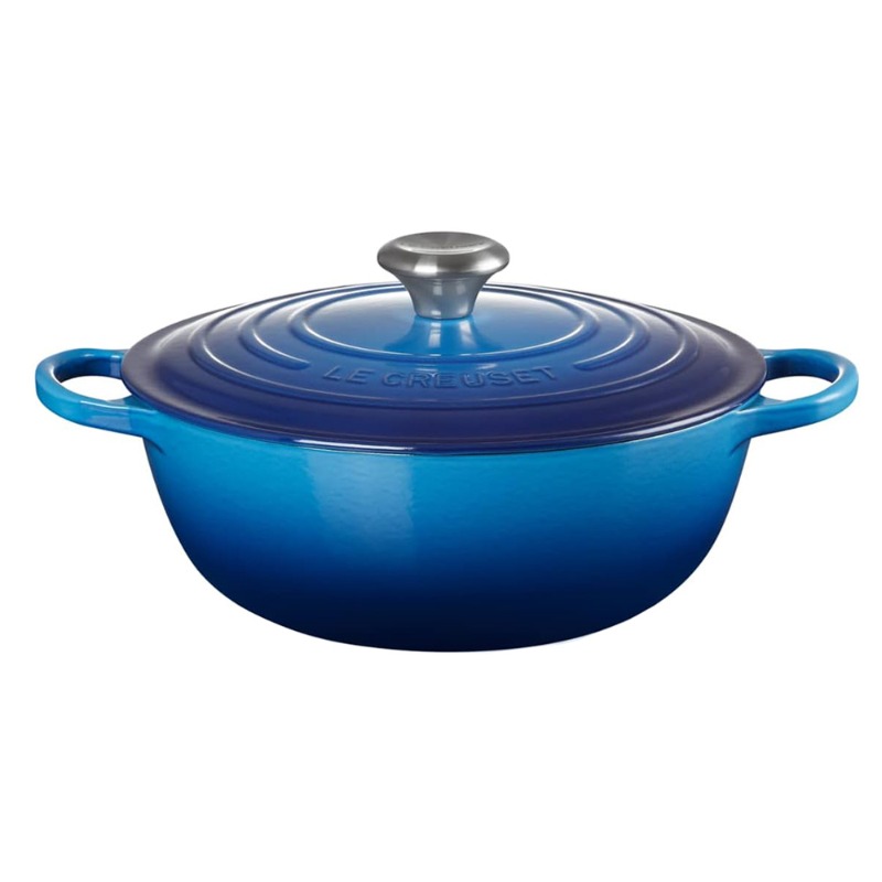 26CM SIGNATURE CAST IRON SOUP POT - AZURE