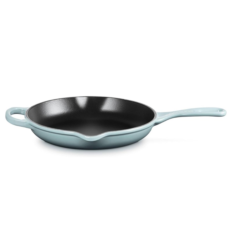 23CM SIGNATURE CAST IRON ROUND SKILLET - SEA SALT