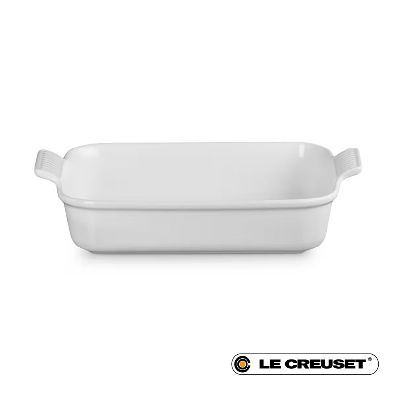 32CM HERITAGE RECTANGULAR BAKING DISH STONEWARE - WHITE
