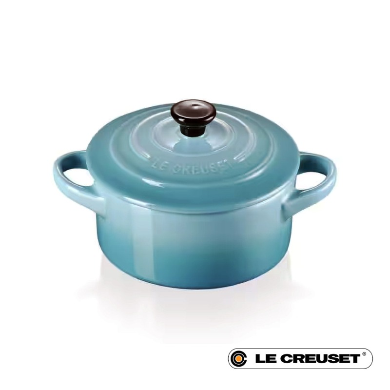 10CM STONEWARE MINI COCOTTE - TEAL