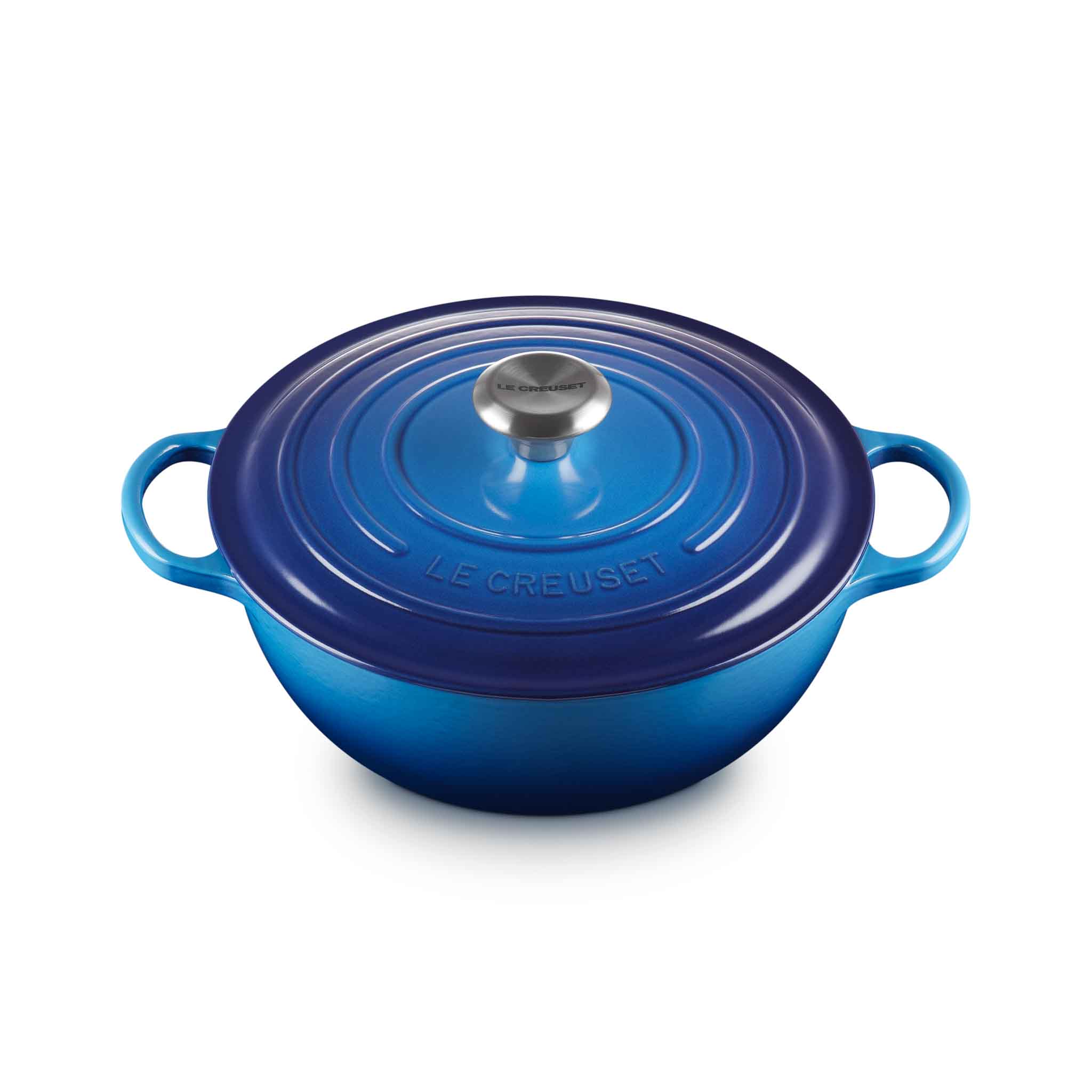Le Creuset  Cast Iron Soup Pot 26cm Azure Blue