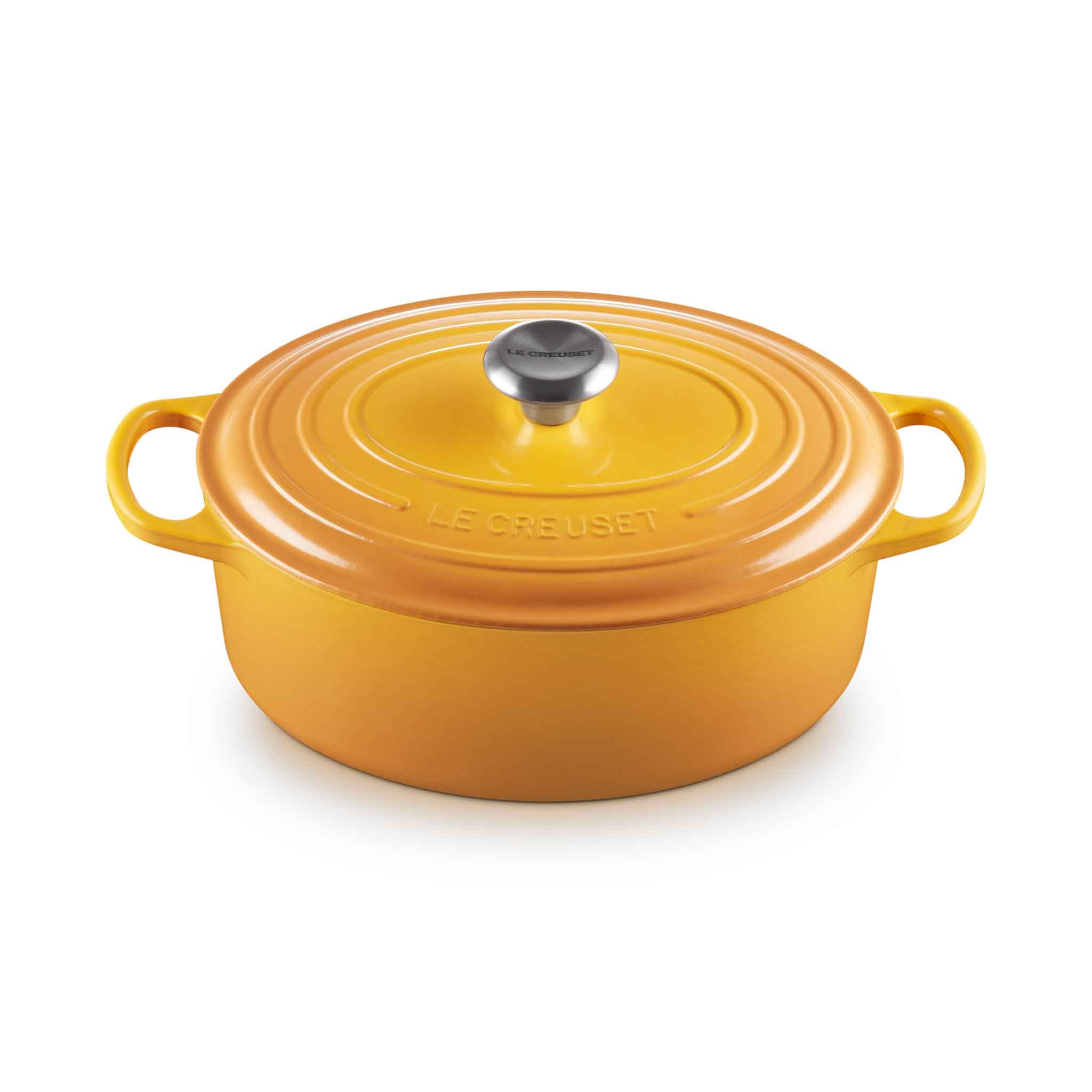 29cm CAST IRON OVAL CASSEROLE - NECTAR