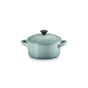 STONEWARE PETITE ROUND CASSEROLE - SEA SALT
