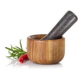 MORTAR TARU ACACIA WOOD GRANITE