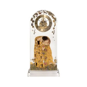 GLASS CLOCK THE KISS