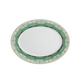 SMALL OVAL PLATE EMERALD