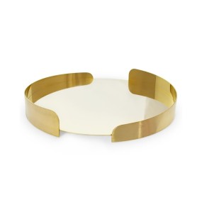 TRAY STAINLESS STEEL GOLD PLATED