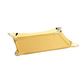 TRAY S/S GOLD PLATED
