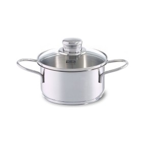 Snack-Set Stew Pot, 12 cm with Glass Lid