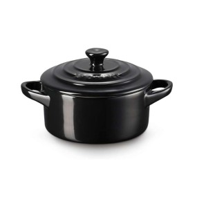 10CM STONEWARE MINI COCOTTE - BLACK ONYX