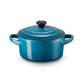 10CM STONEWARE MINI COCOTTE - DEEP TEAL