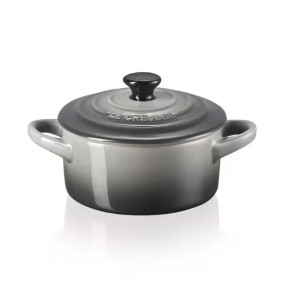 10CM STONEWARE MINI COCOTTE - FLINT