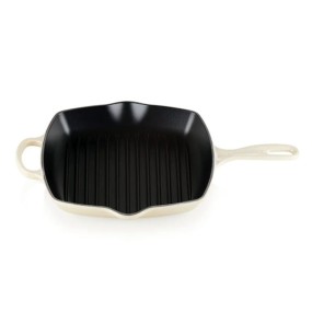 26CM SIGNATURE CAST IRON SQUARE GRILLIT - MERINGUE
