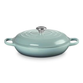 30CM SIGNATURE CAST IRON BRAISER - SEA SALT