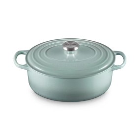 29CM SIGNATURE CAST IRON OVAL CASSEROLE - SEA SALT