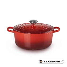 26CM SIGNATURE ENAMELLED CAST IRON ROUND CASSEROLE...