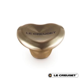 47MM HEART KNOB - LIGHT GOLD