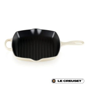 26CM SIGNATURE CAST IRON SQUARE GRILLIT - MERINGUE