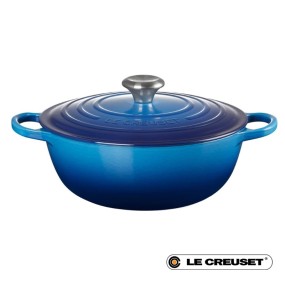 26CM SIGNATURE CAST IRON SOUP POT - AZURE