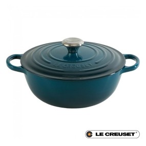 26CM SIGNATURE CAST IRON SOUP POT - DEEP TEAL