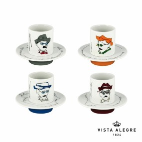 SET 4 COFFEE CUPS & SAUCERS HETERON